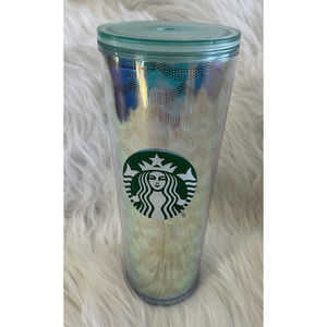 STARBUCKS 2020 Mermaid Scales Tumbler Blue Iridescent VENTI Cup‎ (24oz) NO Straw